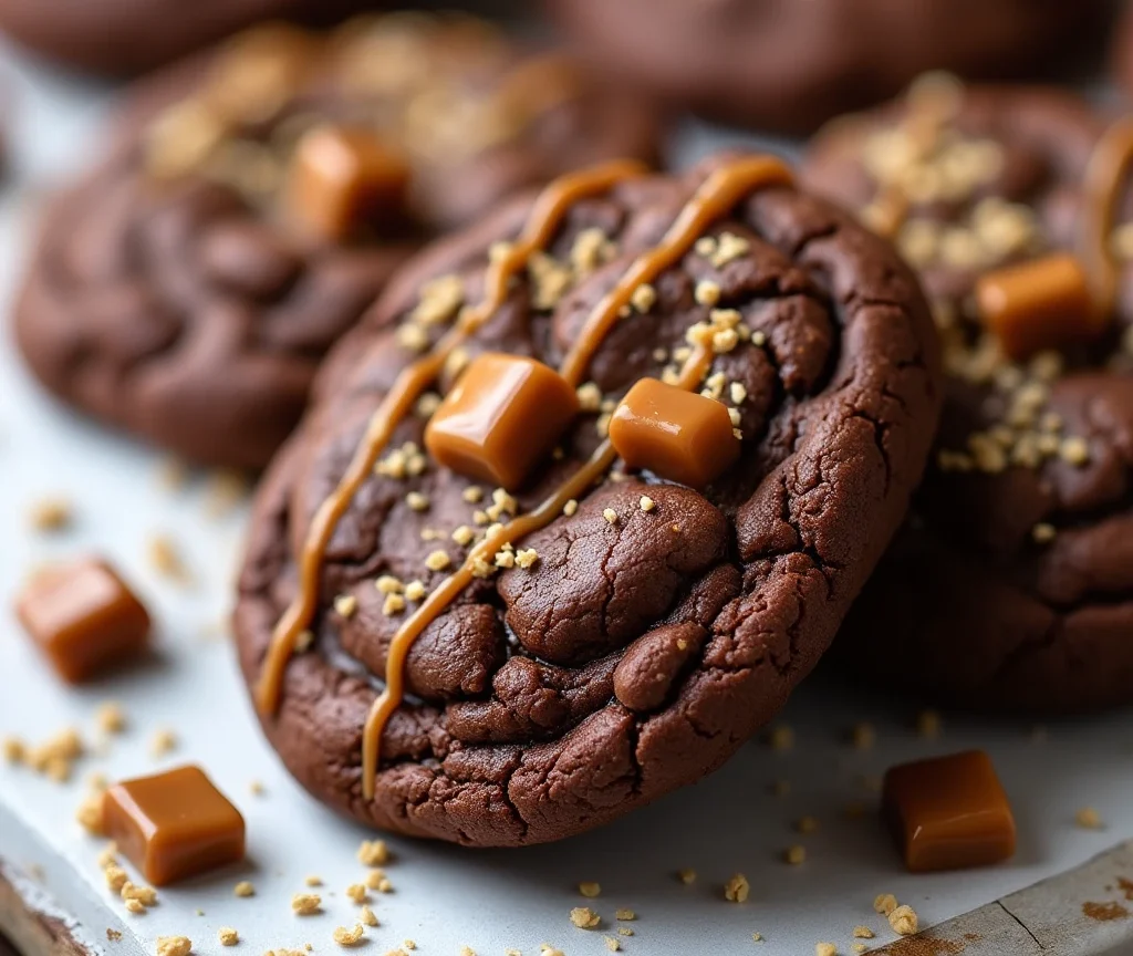 Chocolate and Caramel Cookies