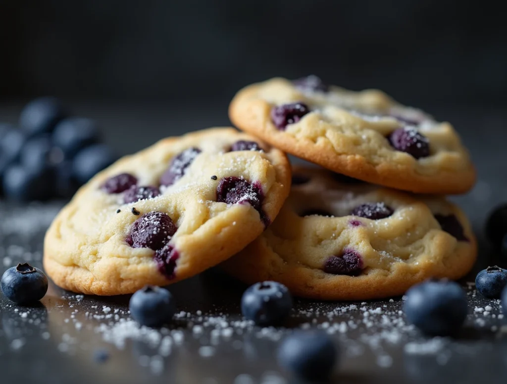 Blueberry and White Chocolate Cookies