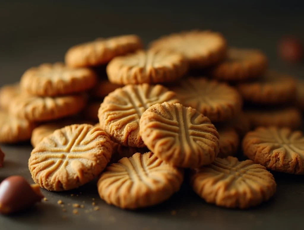 Peanut Butter and Hazelnut Cookies