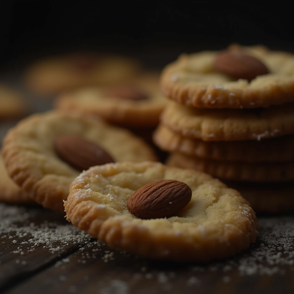 Sliced Almond Cookies