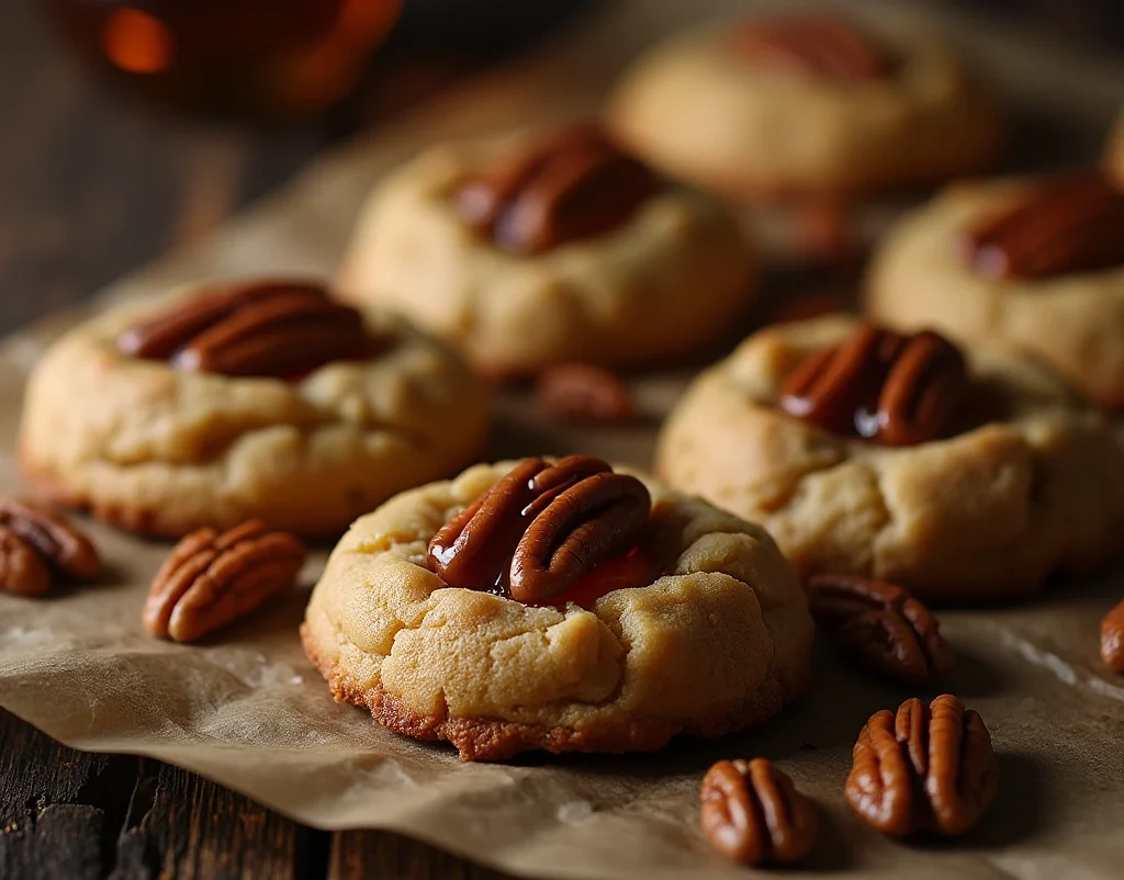 Pecan and Maple Syrup Cookies