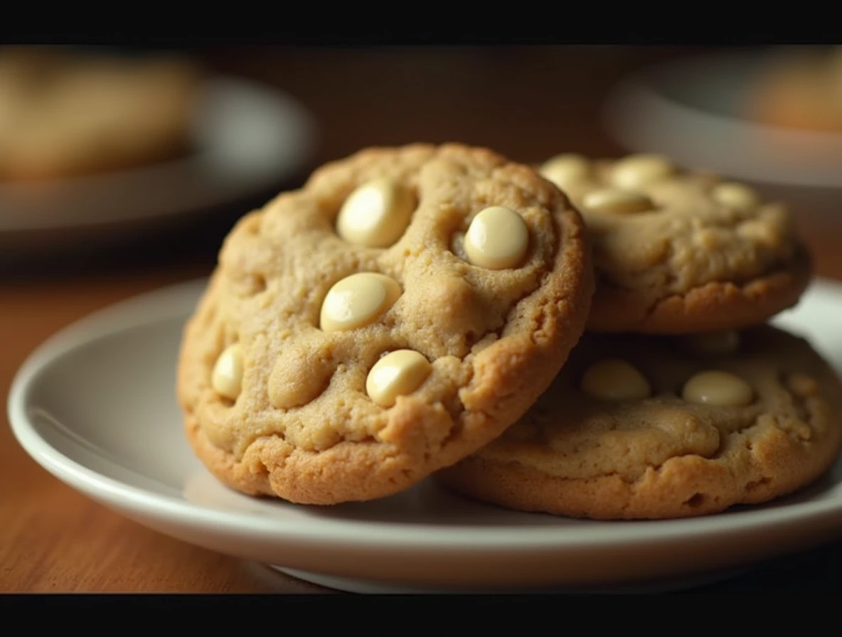 Macadamia Nut and White Chocolate Cookies