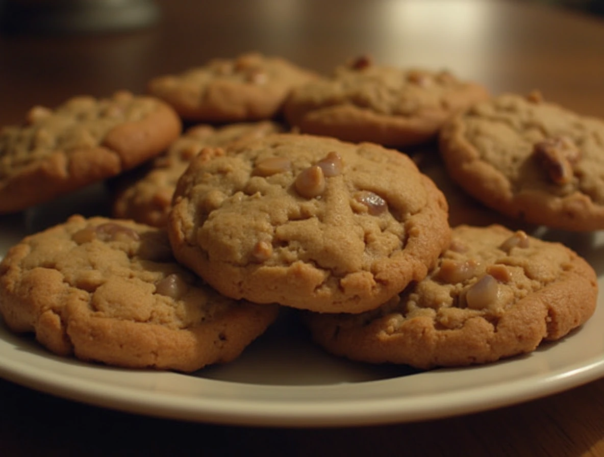 Walnut and Caramel Cookies