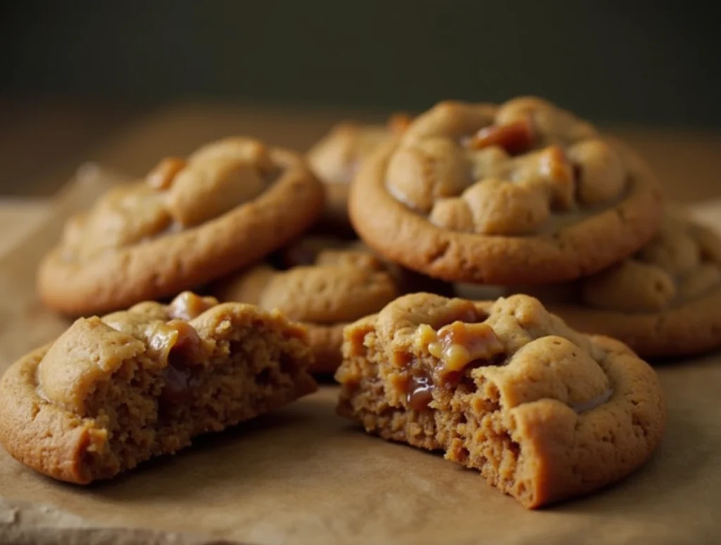 Walnut and Caramel Cookies