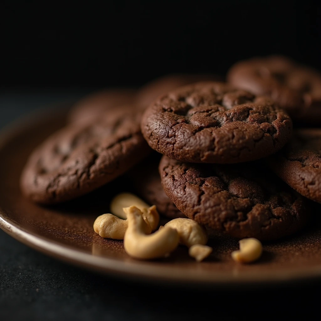 Cashew Nut and Chocolate Cookies