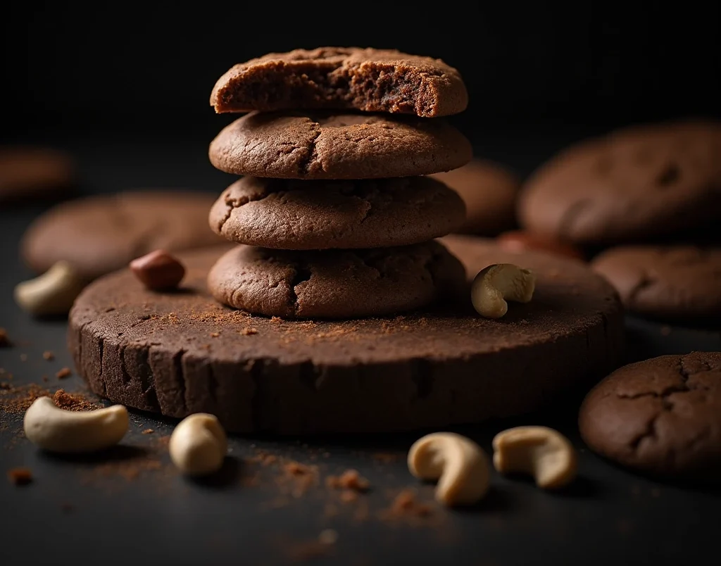 Cashew Nut and Chocolate Cookies