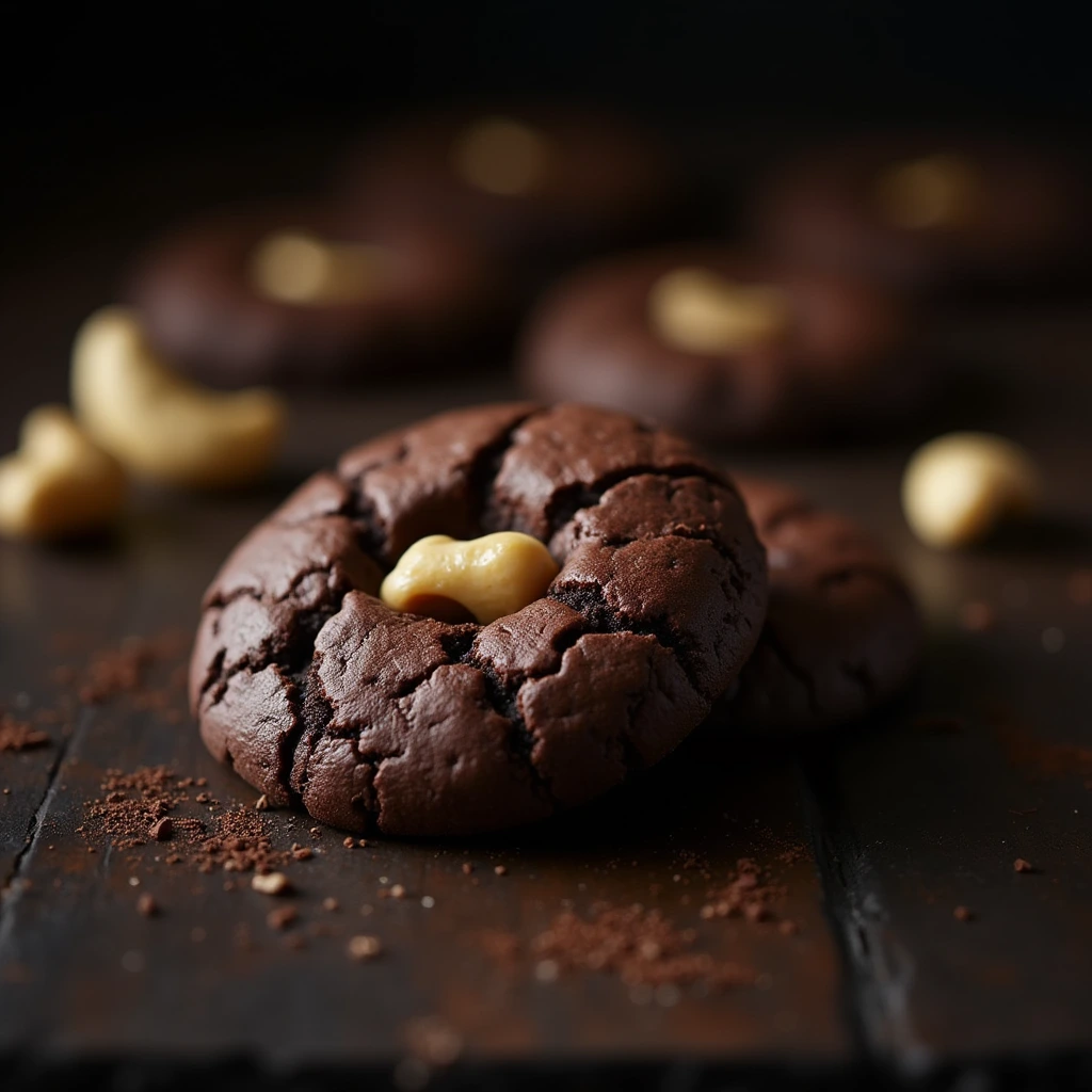 Cashew Nut and Chocolate Cookies