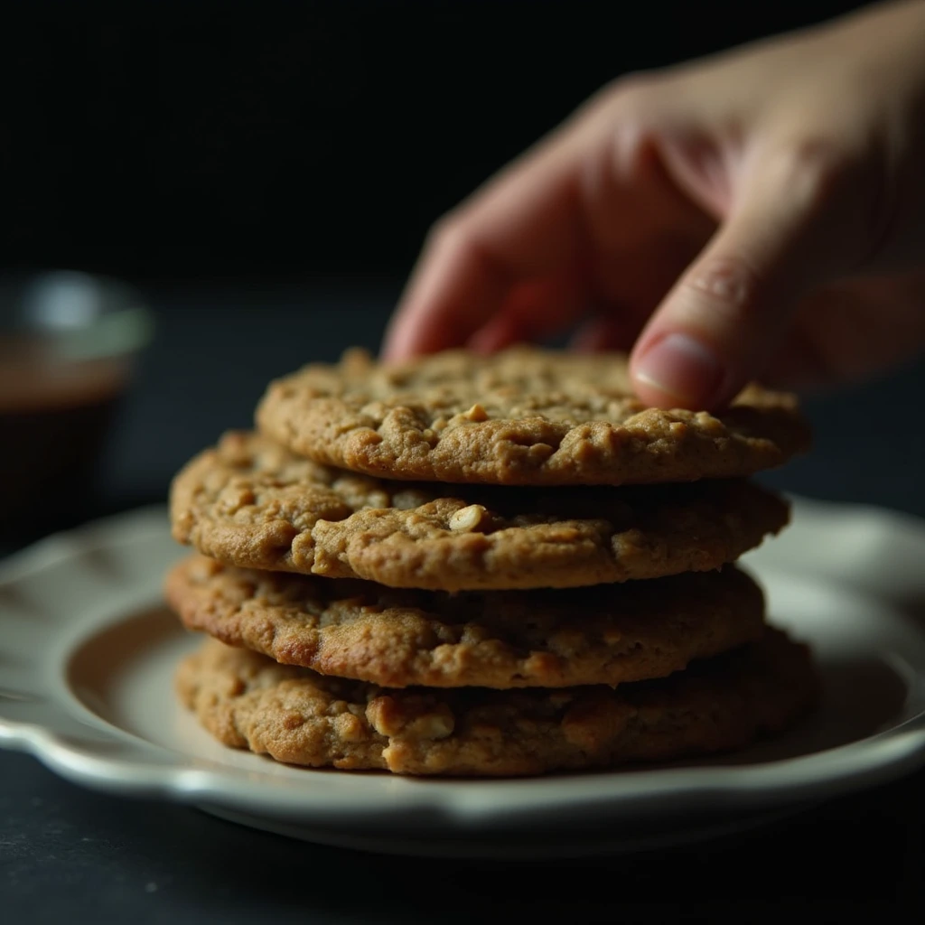 Flaxseed and Oatmeal Cookies