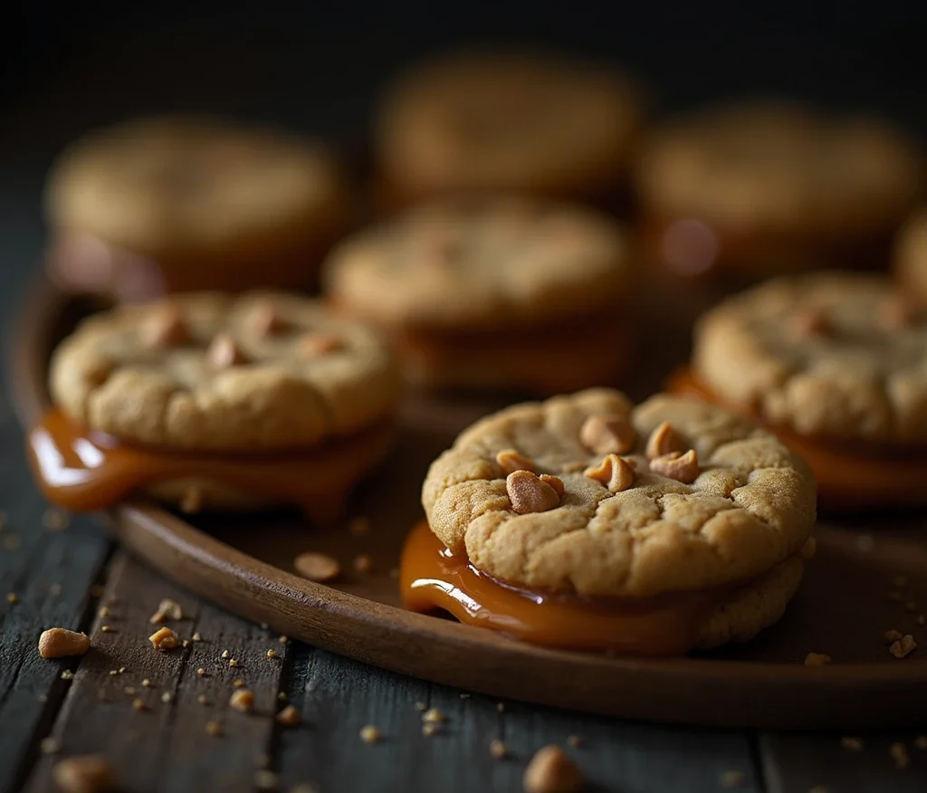 Peanut Butter and Caramel Cookies