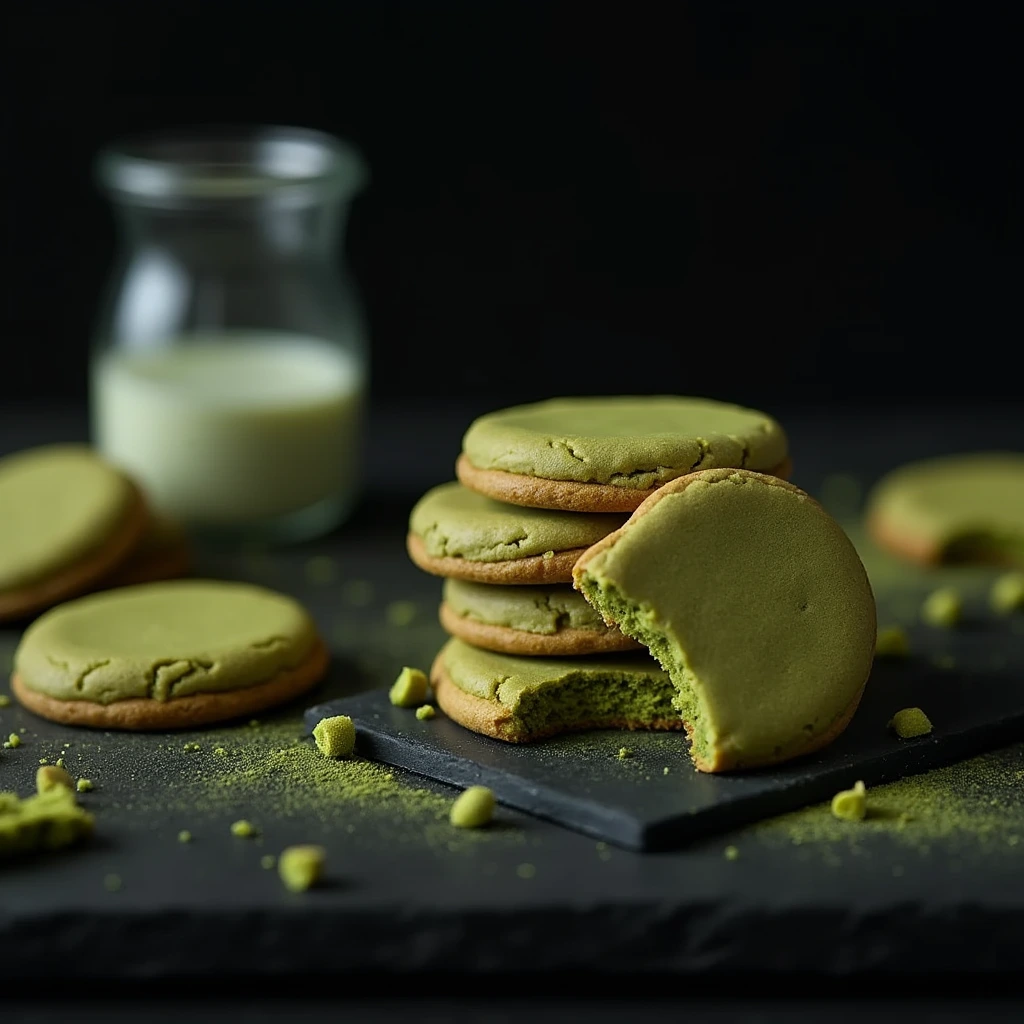 Matcha and White Chocolate Cookies