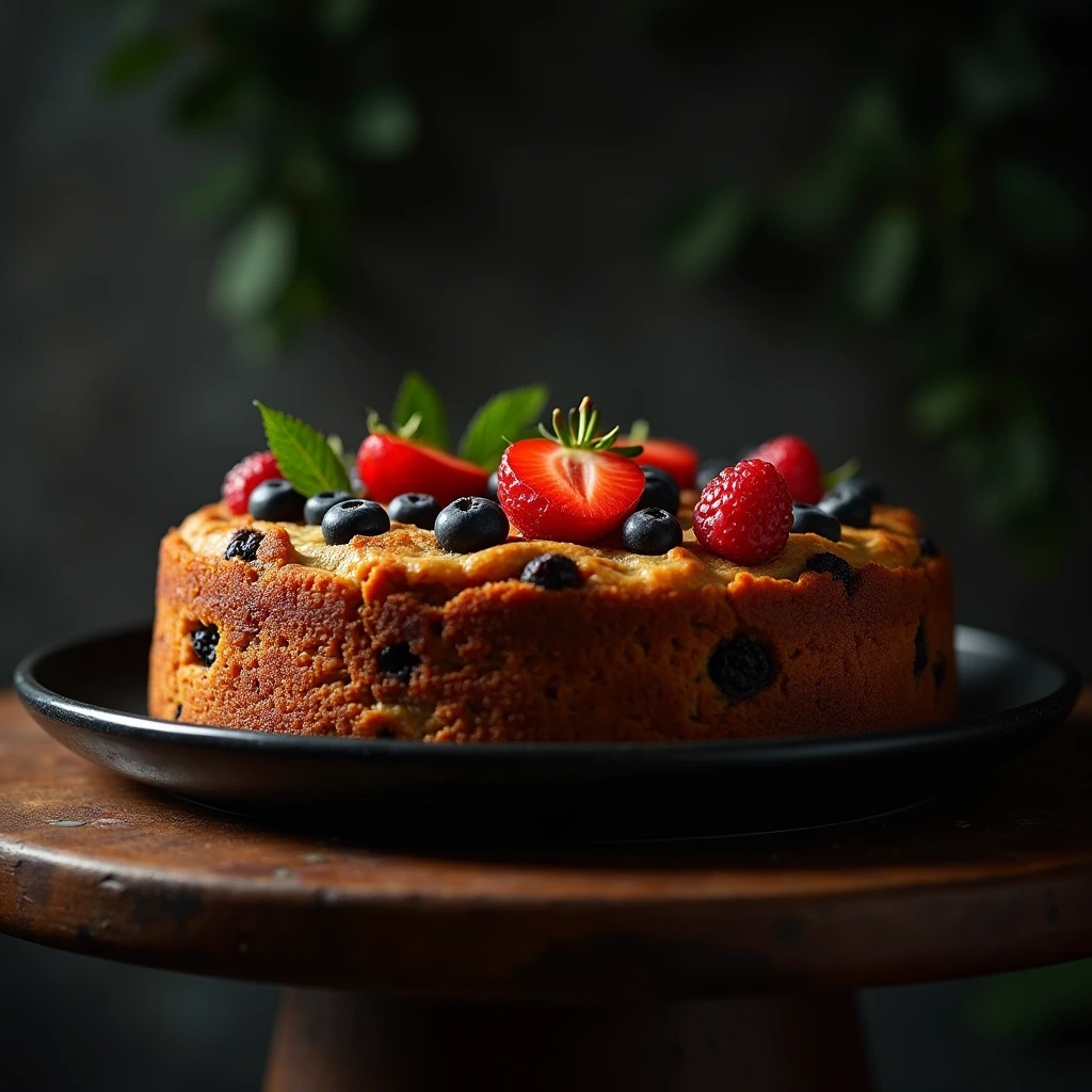 Vegan Seasonal Fruit Cake