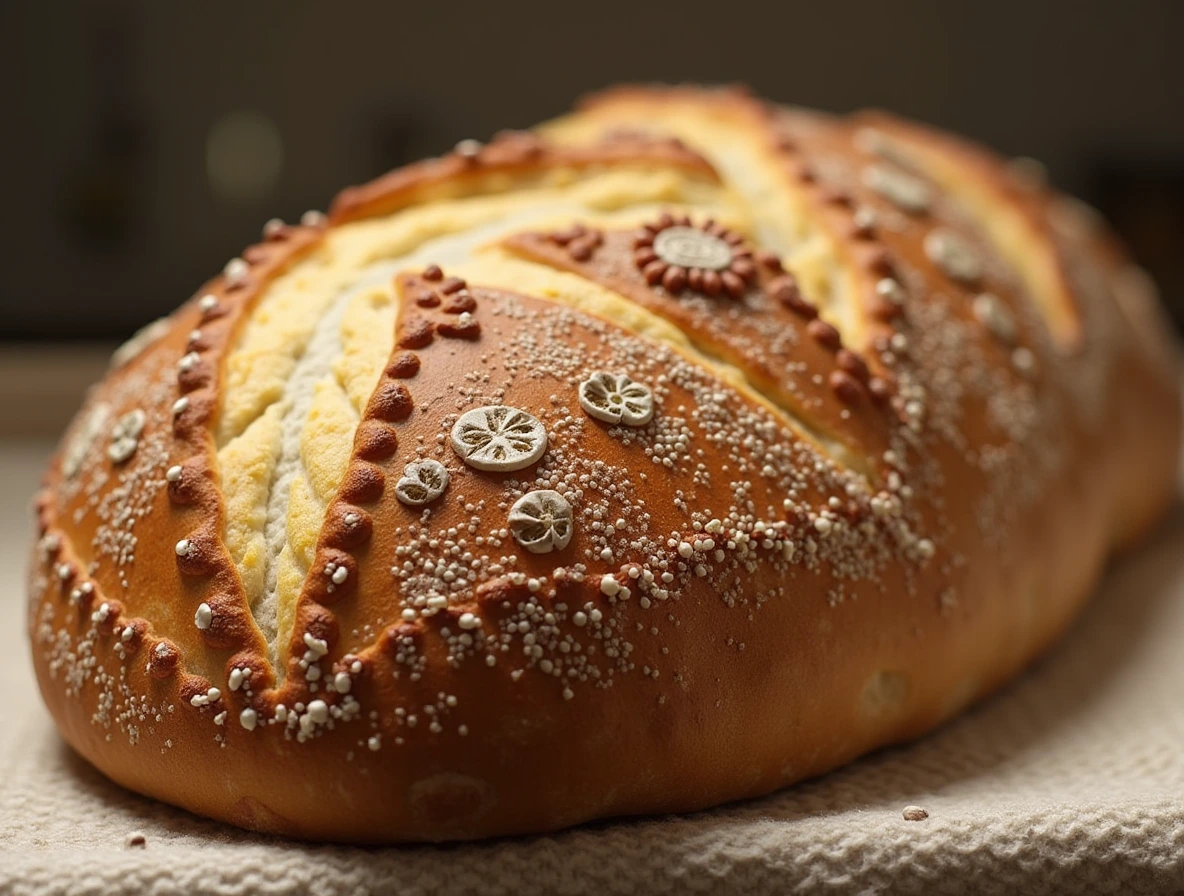 Decorated artisan bread