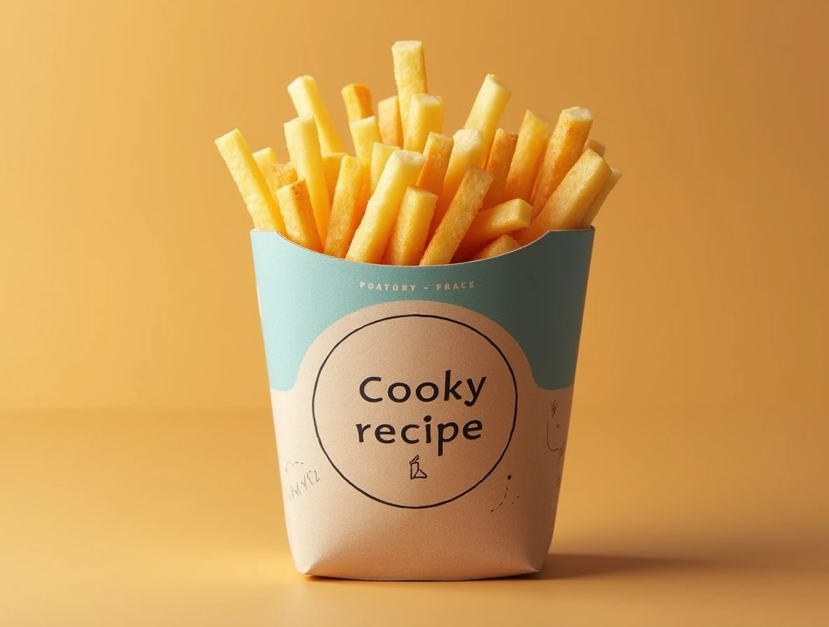 potatoes cut into small pieces in a large designer container