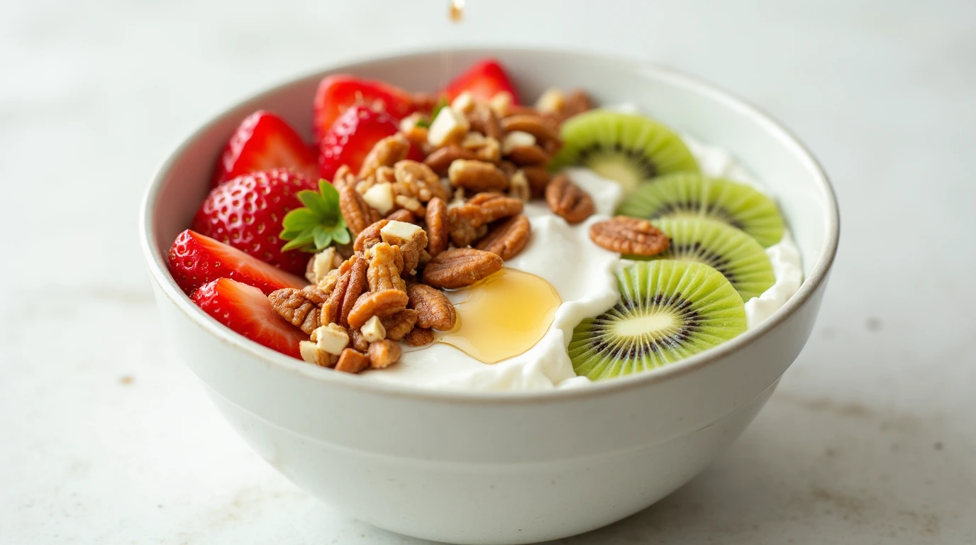 Greek Yogurt Bowl with Fresh Fruits, Good Morning Recipes