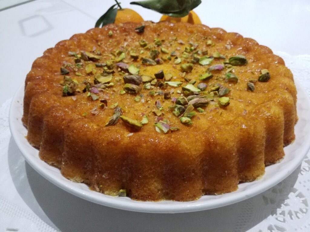 Moist Clementine & Pistachio Cake